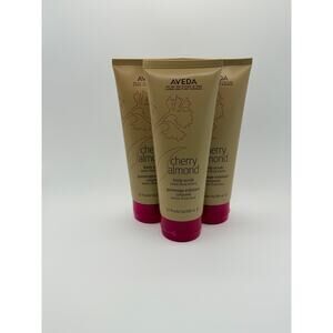 Aveda Cherry Almond body scrub 6.7 oz Authentic NEW 3 pack
